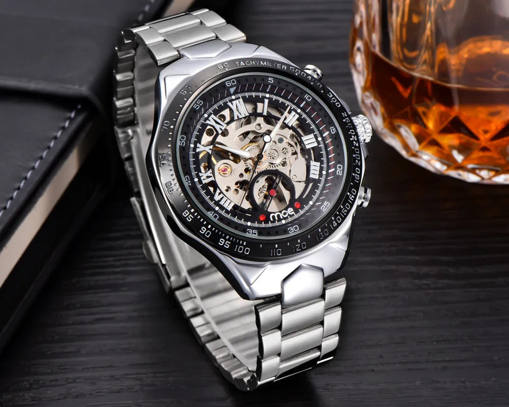 MCE men's mechanical watch with explosion-proof features in professional military-style design