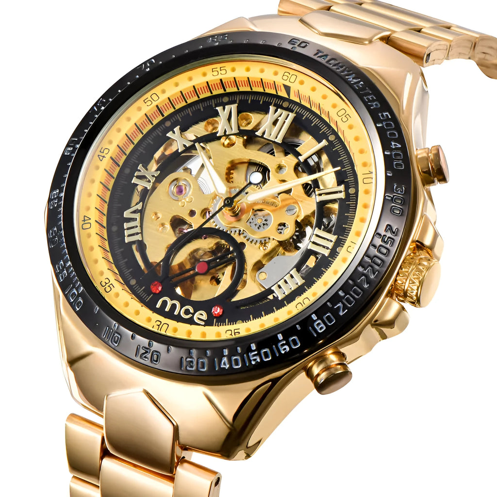 MCE men's mechanical watch with explosion-proof features in professional military-style design