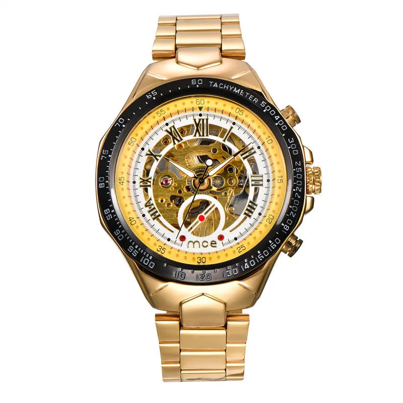 MCE men's mechanical watch with explosion-proof features in professional military-style design