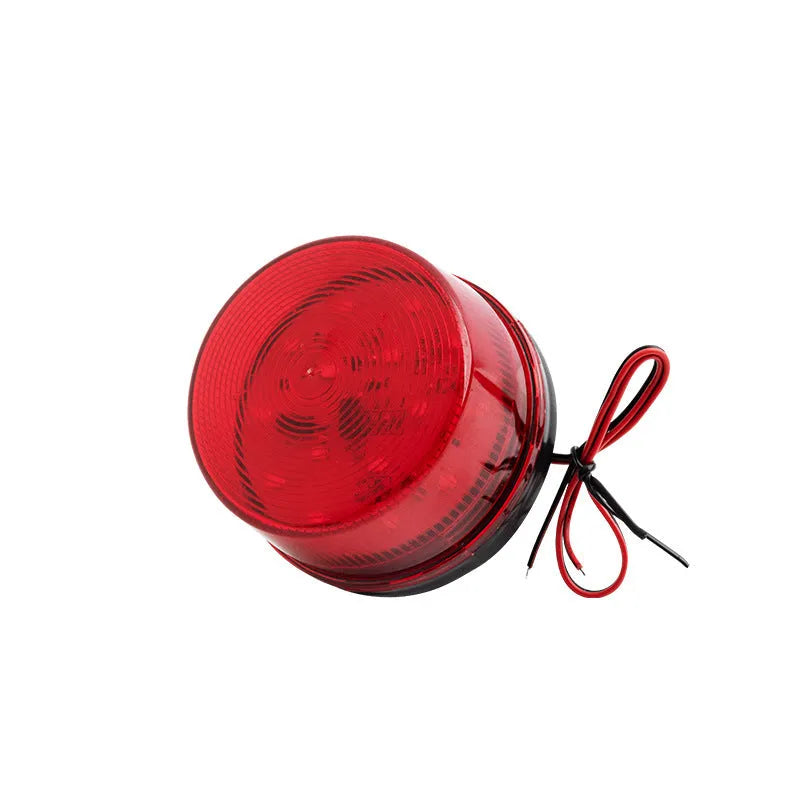 24v warning alarm light with strobe and siren in red yellow blue green colour options