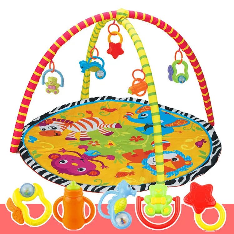 Velvet baby gymnastic game blanket crawling carpet for teenagers with animal designs