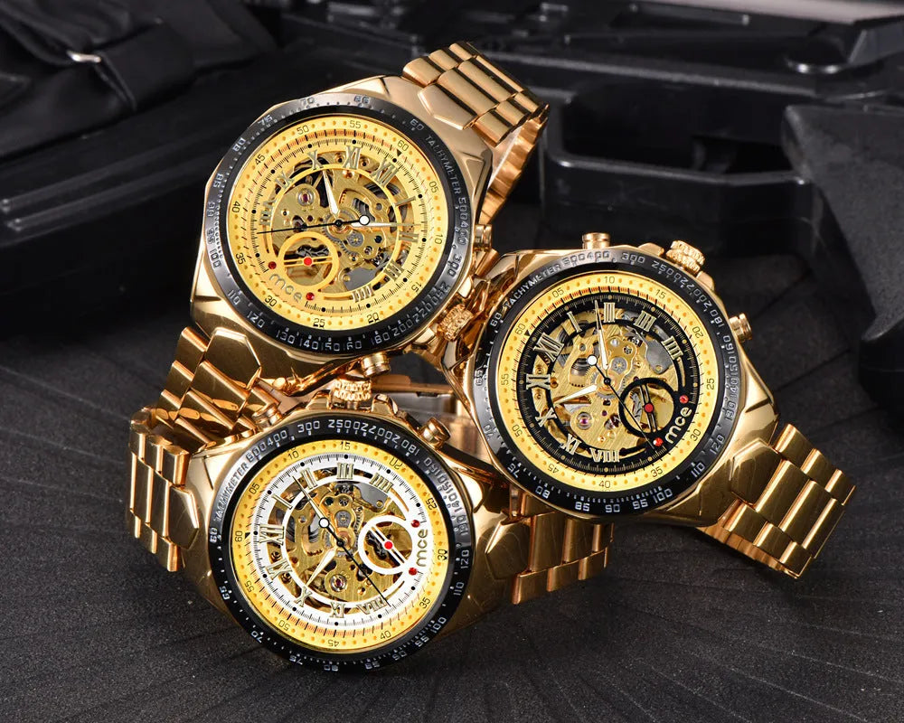 MCE men's mechanical watch with explosion-proof features in professional military-style design
