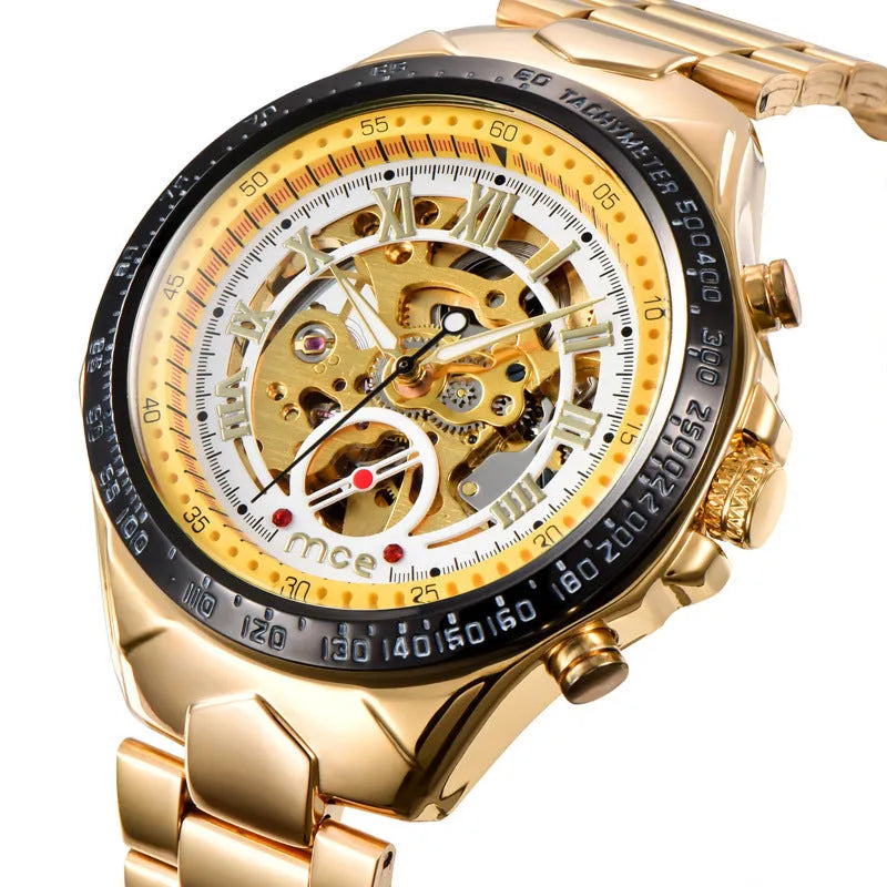 MCE men's mechanical watch with explosion-proof features in professional military-style design