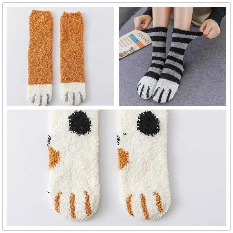 House floor socks in black, khaki, grey stripe and dot patterns for indoor use