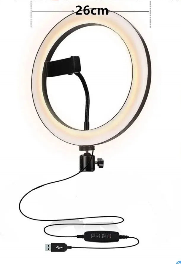 Adjustable live mobile phone support stand extended to its full height of 110 centimetres.