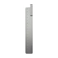 RUMA black and silver aluminium bookmark ruler showing 15cm laser-engraved scale.