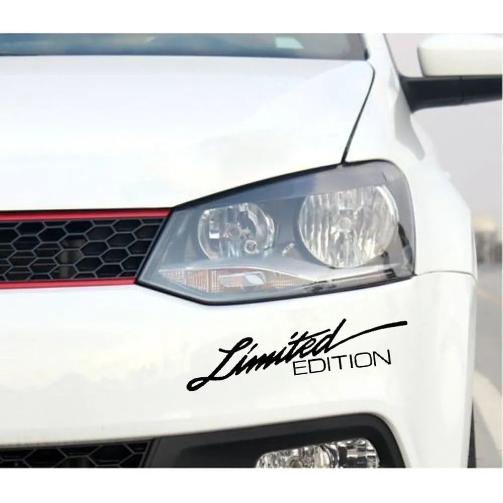 Plastic reflective bumper sticker measuring 16cm by 3.8cm in British style