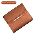 Leather car tissue holder box in beige colour with elastic band strap