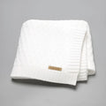Solid colour infant hug blanket with textured lines, shown in a 70×90cm size