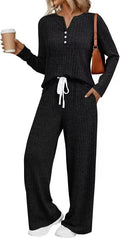 Knitted V-neck long coat with striped pattern in light grey colour showing lace-up details