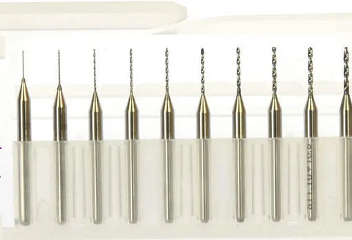 Imported tungsten carbide micro-engraving bit set for precision electronics manufacturing