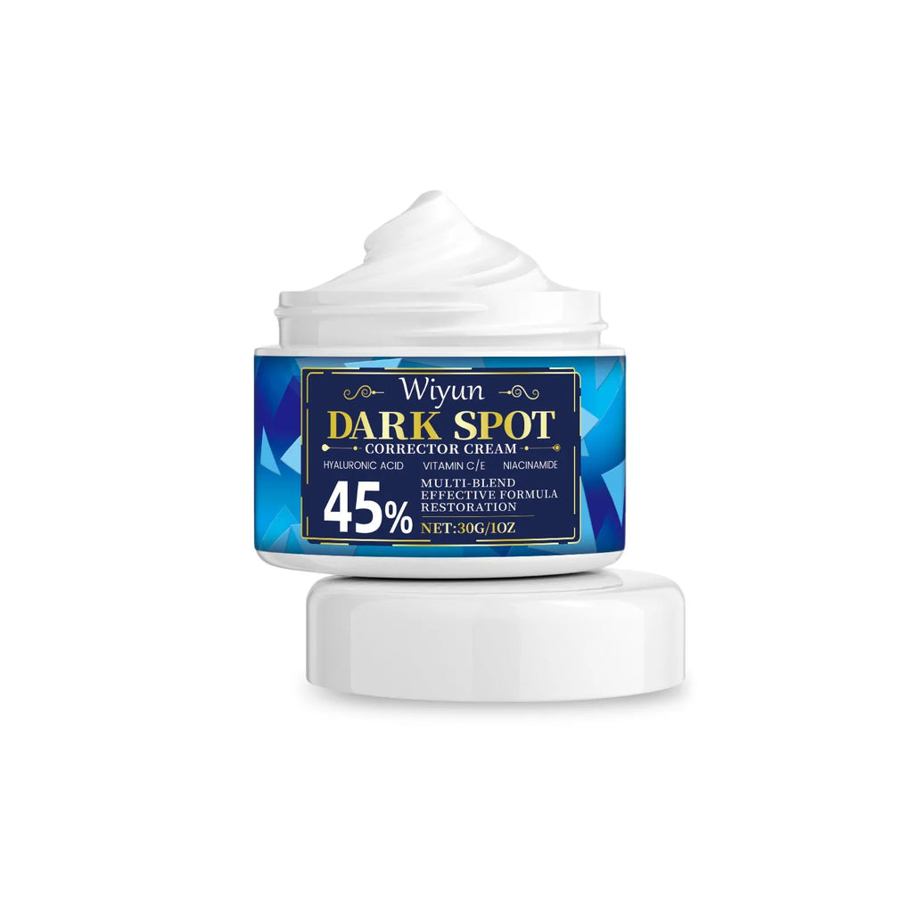 30g tube of dark spot corrector cream with vitamin C and niacinamide for hyperpigmentation