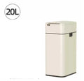 Stainless steel inductive smart trash can with deodorant, square shape, large capacity for kitchen