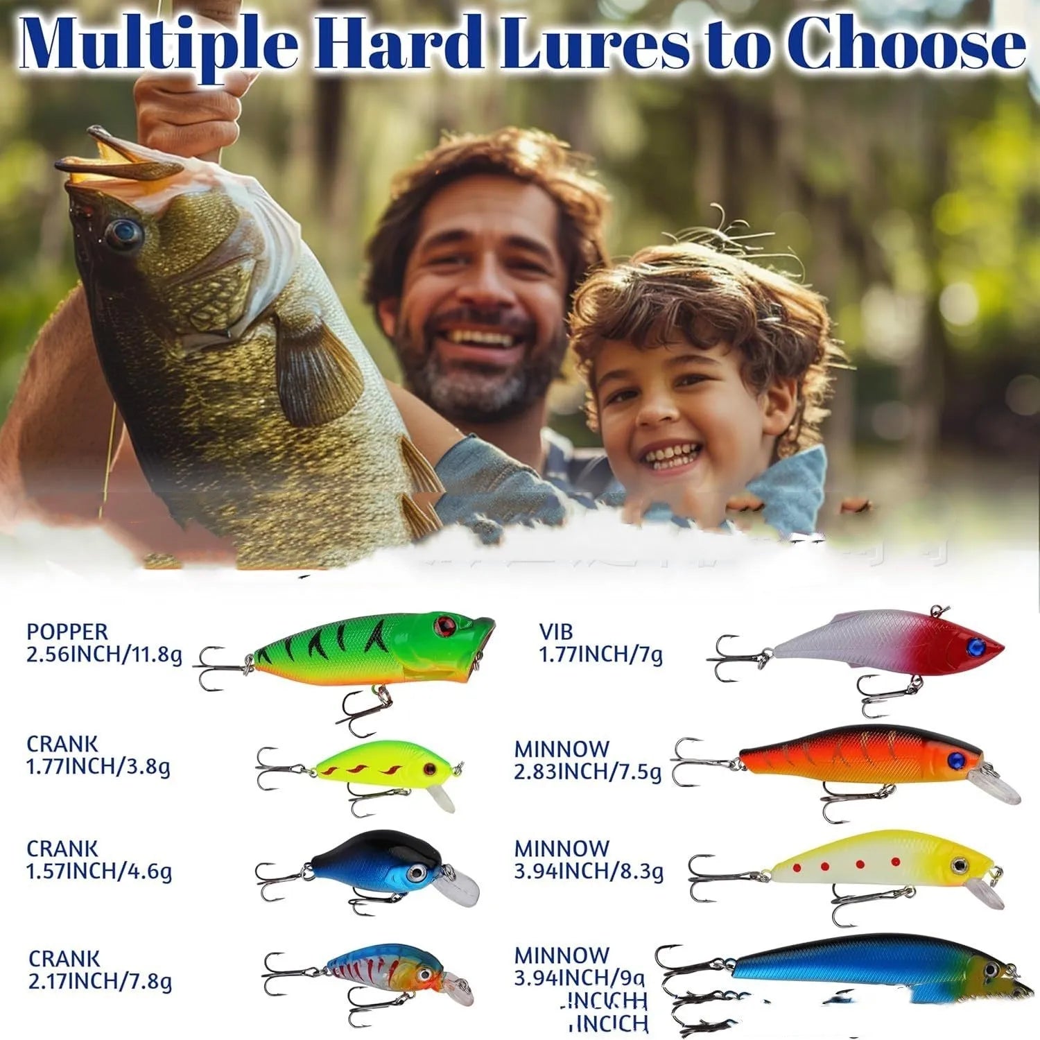 Christmas advent calendar fishing gear set, size 14x9x1.5 inches, featuring a fish set and fishing gear suit design