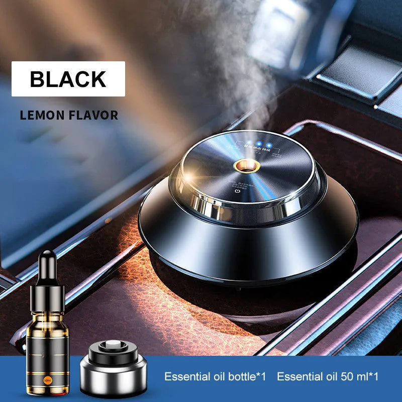 Black butterfly design car aromatherapy diffuser with USB cable and 50ml essential oil bottle