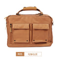 Dpark single shoulder slung laptop bag for 14 or 15 inch business laptops in black, brown, or khaki
