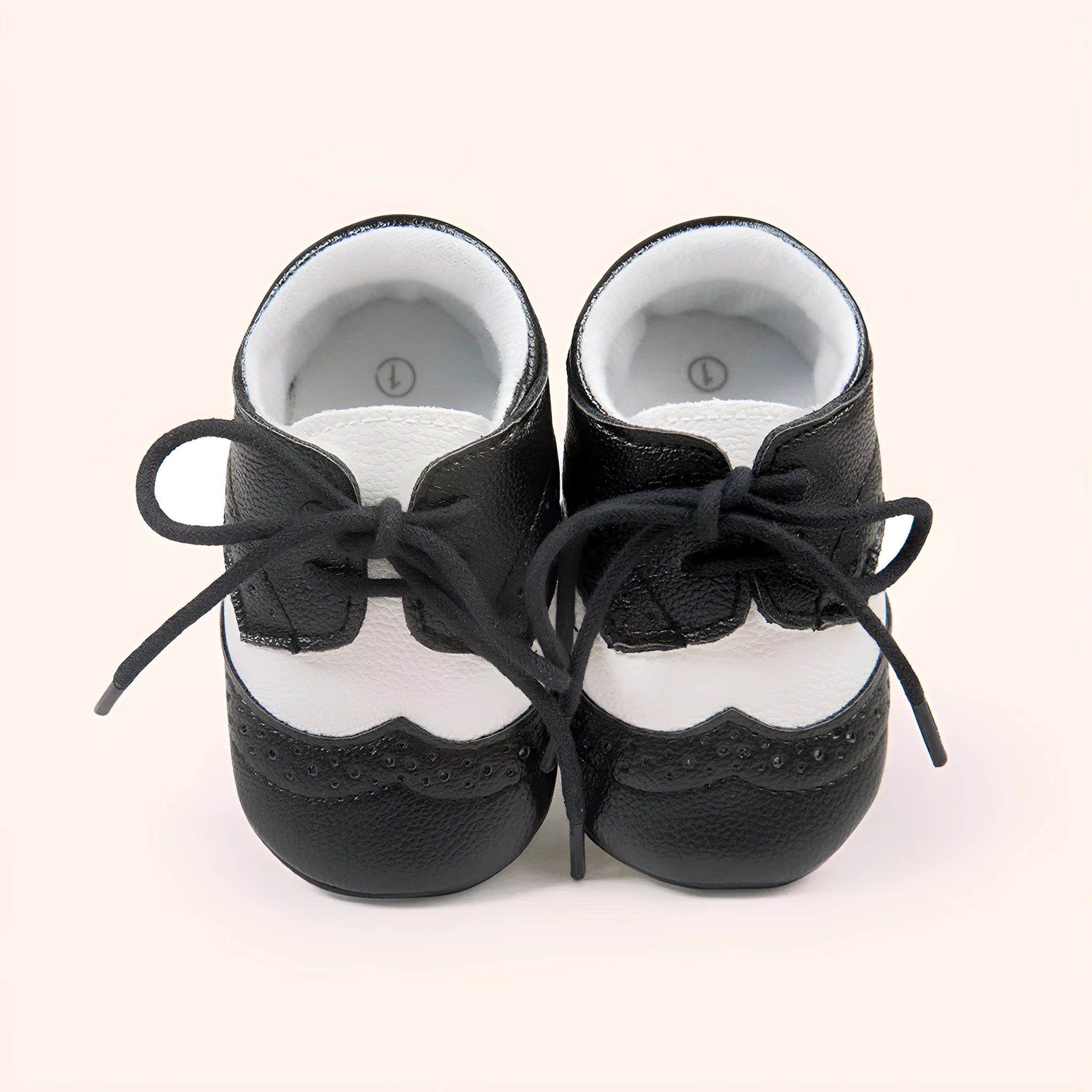 Vintage style baby shoes with soft soles for 0-12 month old babies learning to walk