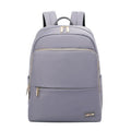 Large black Oxford cloth women's backpack showing front perspective