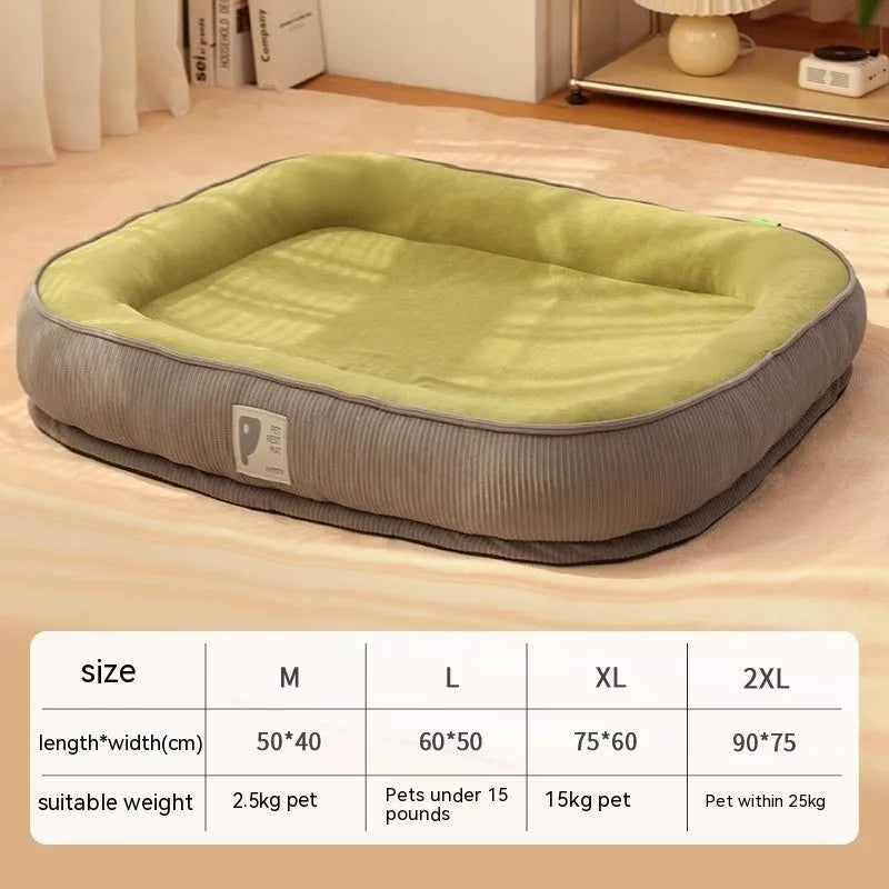 Home winter warm plush dog bed in light grey with deep nest shape and raised rim