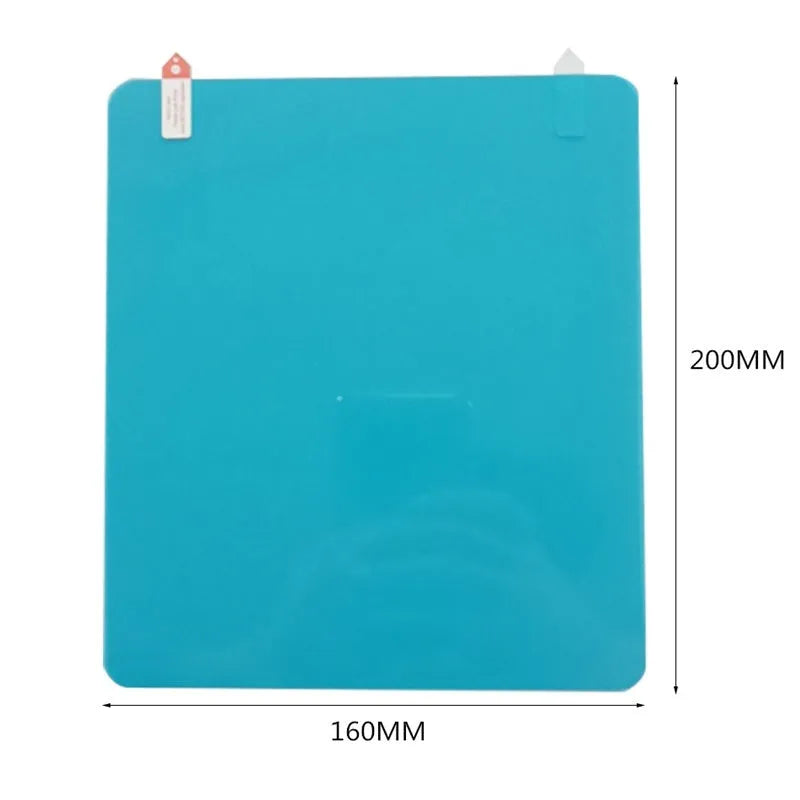 Blue oval anti-moist waterproof side mirror sticker with nano hydrophilic technology for car rain safety