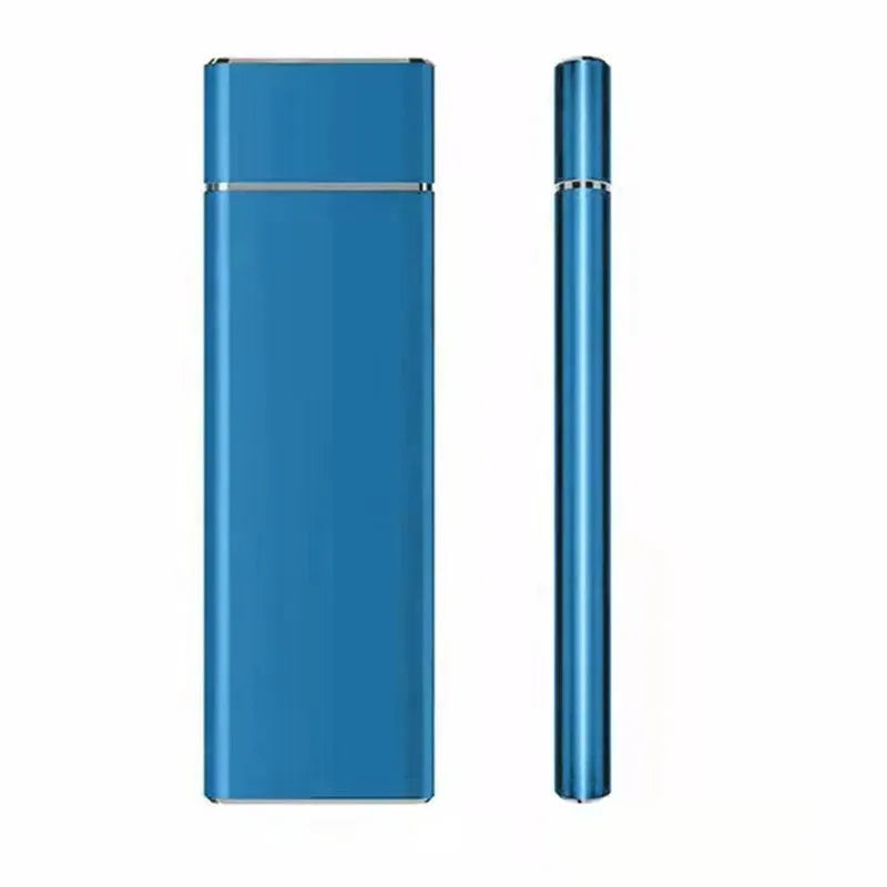 SSD mobile hard disk with metal shell in five colour options showing ultra-thin design and 6TB capacity