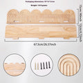 Solid wood multi-layer wall storage rack for flower pots and decorative items