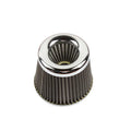 Baked blue aluminium alloy large flow intake mushroom head air filter for universal vehicle fitment with clamp