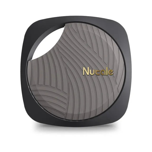 Bluetooth tracker key finder 40x40x7.9mm aluminium alloy polycarbonate shell black champagne