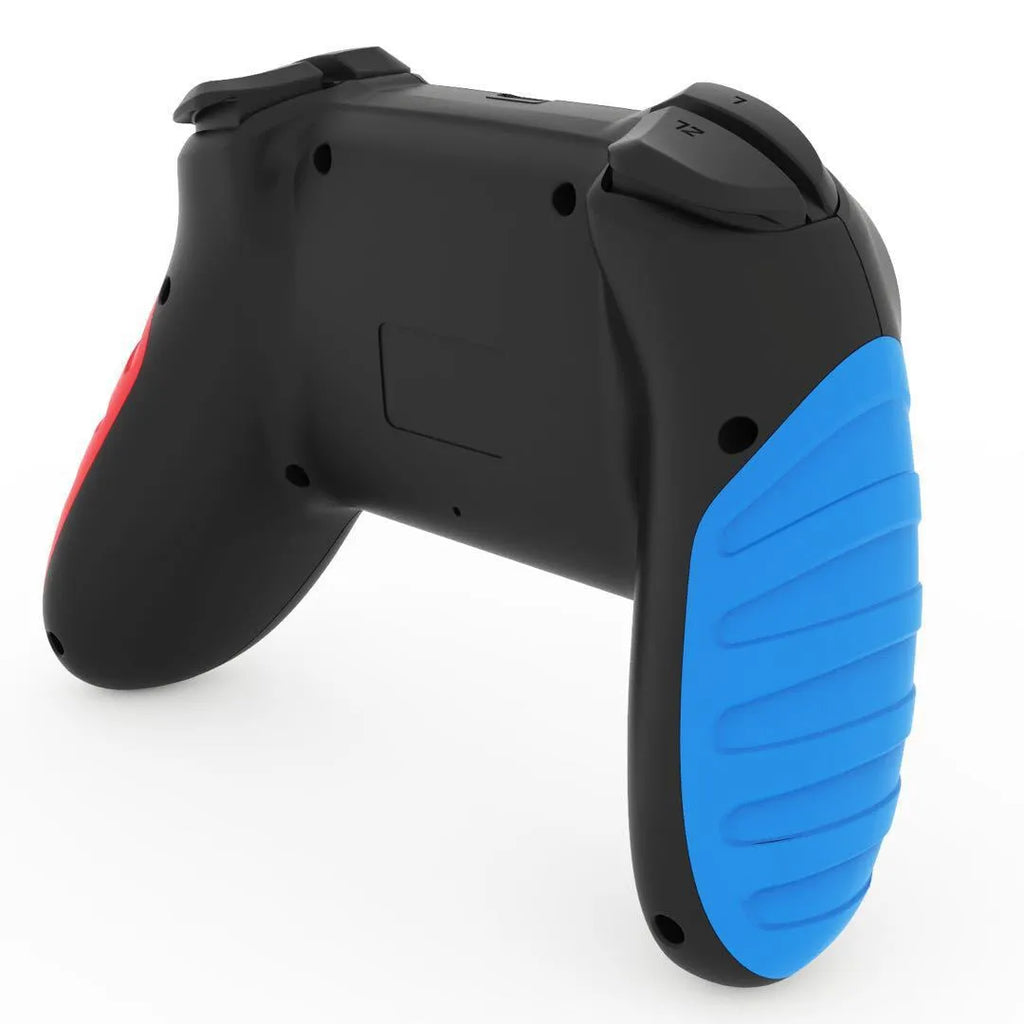 Red and blue wireless Bluetooth gamepad for Nintendo Switch and PC gaming