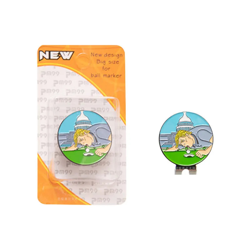 Black zinc alloy hat clip with dragon year design for golf accessories and personalisation