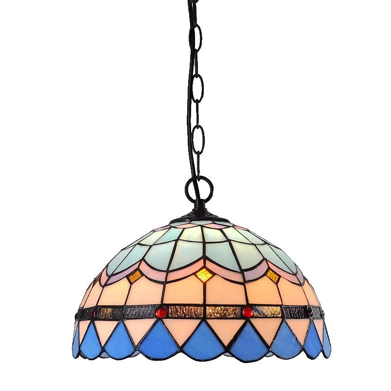 European Retro Baroque Chandelier with coloured glaze finish and abstract modelling design