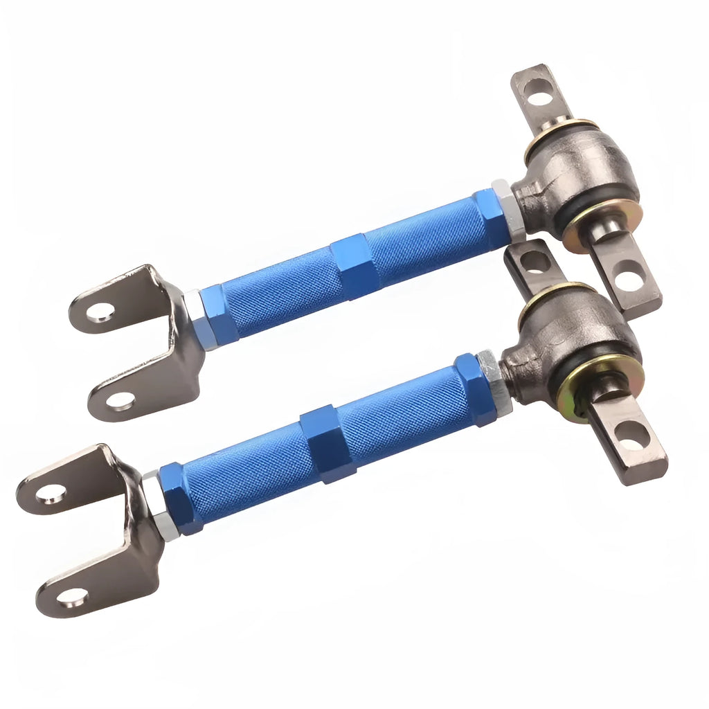 Blue aluminium alloy pull rod rear wheel recliner kit for Honda Civic EP3 with two ES bones