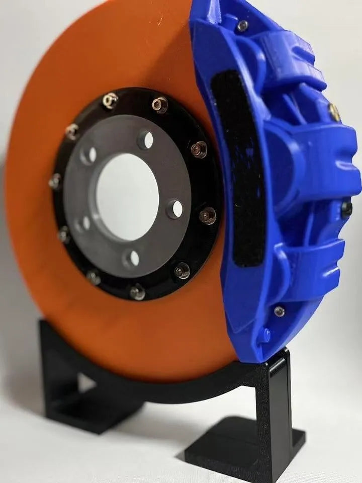 Brake disc design LED desktop night light with coloured caliper and touch switch