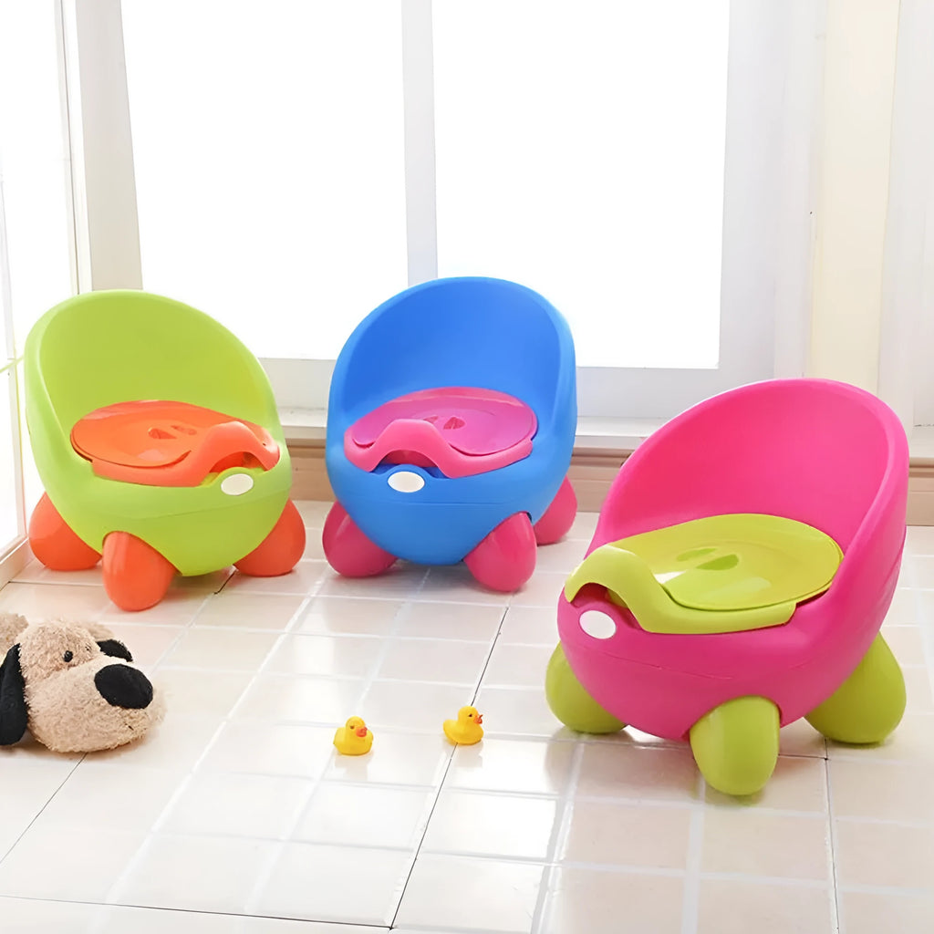 Dandan children's cartoon training toilet, a blue PP plastic baby potty stool.