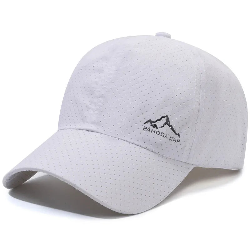 Korean-style adjustable baseball cap in polyester fabric for summer sun protection
