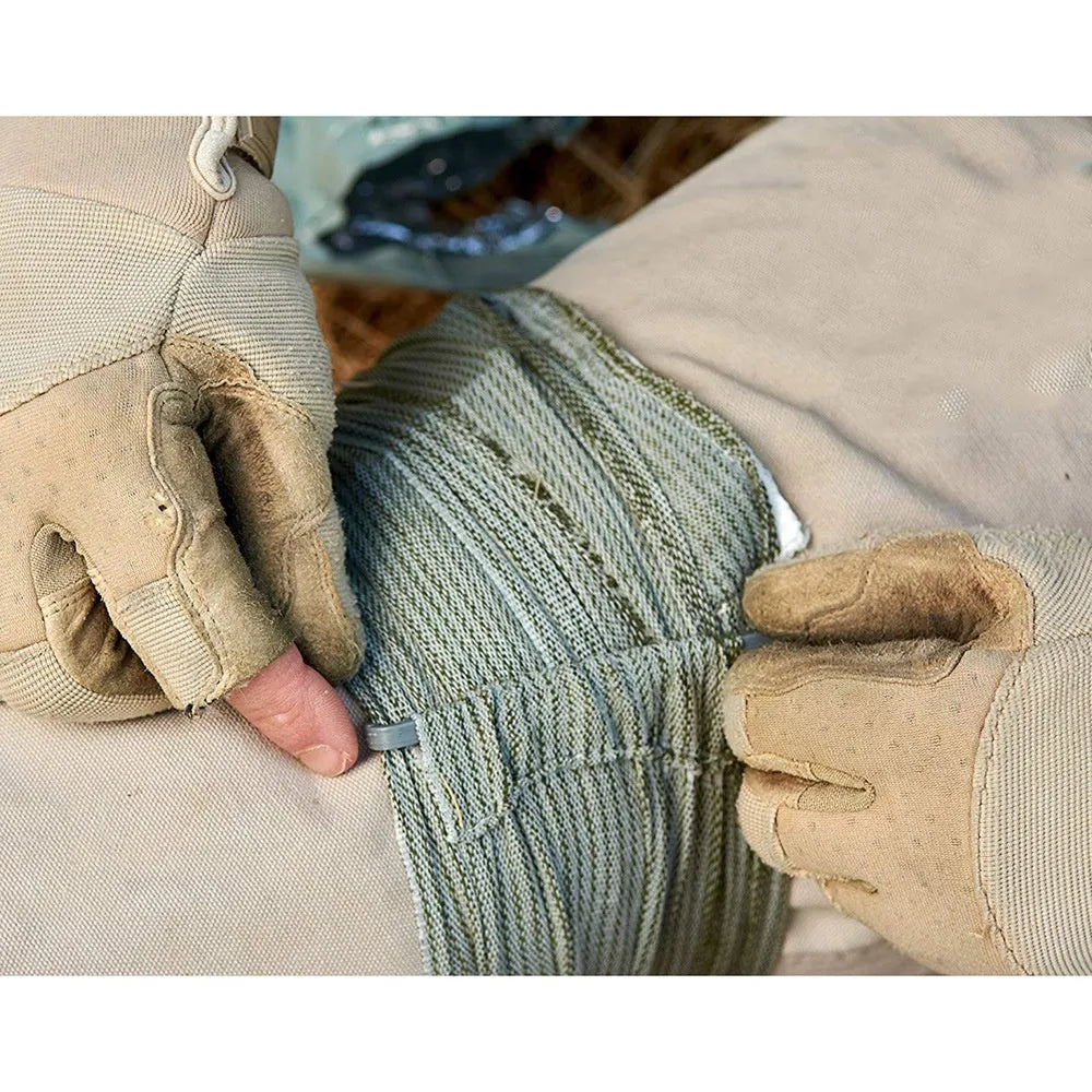 Portable outdoor hemostatic bandage roll, 6 inch tactical gauze compress for first aid kits.