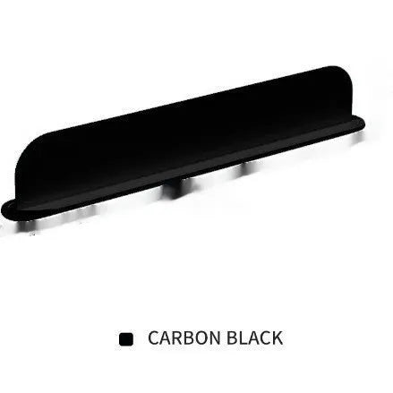 A thick grey silicone kitchen sink water blocking plate or splash guard measuring 52mm by 85mm.
