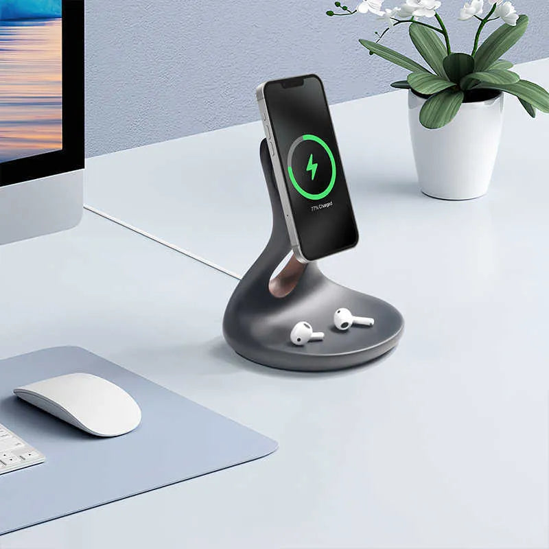 Creative MagSafe mobile phone holder wireless charger storage rack resin 16.5cm C11 multi-function