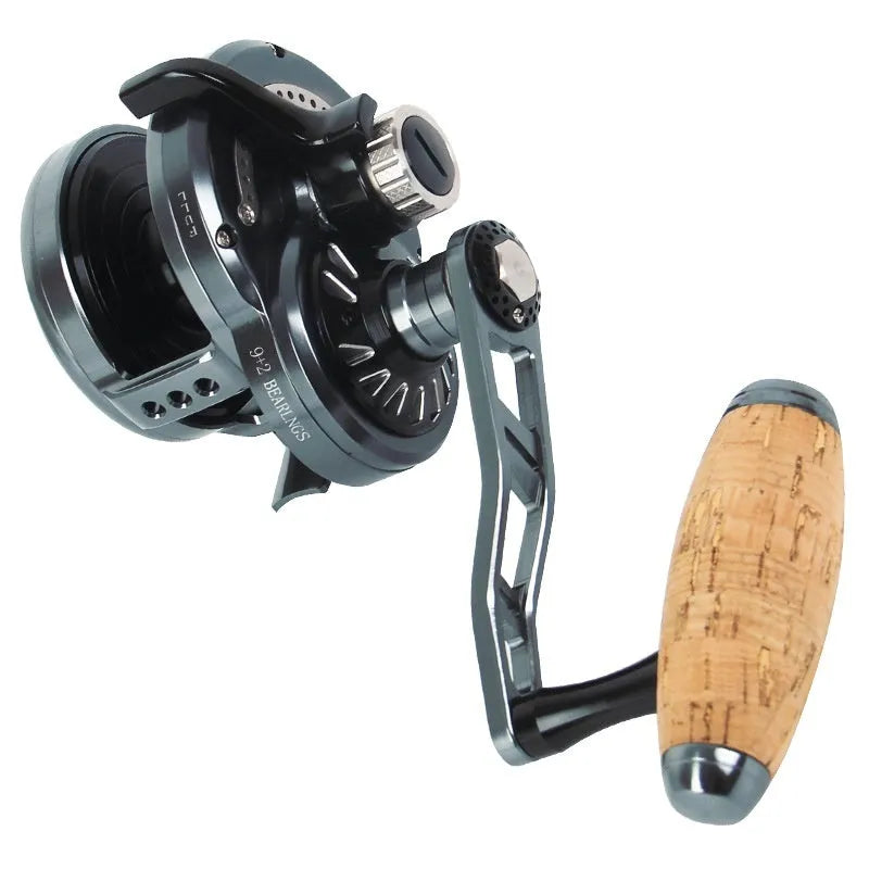 Composite fibre fishing line wrapping device with extension shaft for angling supplies