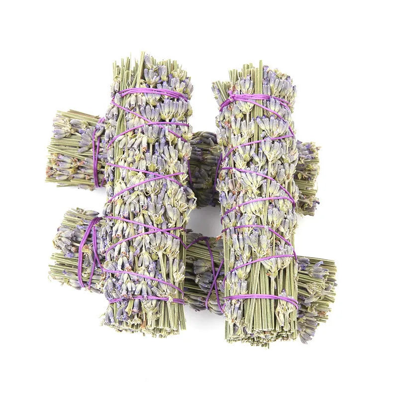 A single 4-inch long natural dried flower aromatherapy stick with lavender fragrance.