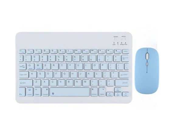 Bluetooth keyboard for tablets and PCs in various colours including white, green, and pink