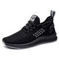 Men's casual trainers with Flying Weave upper, cross straps, and round toe design in multiple colour options