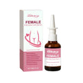 30ml Female Intimate Care Spray with Centella asiatica, aloe, and tea tree oil in a white bottle with green label