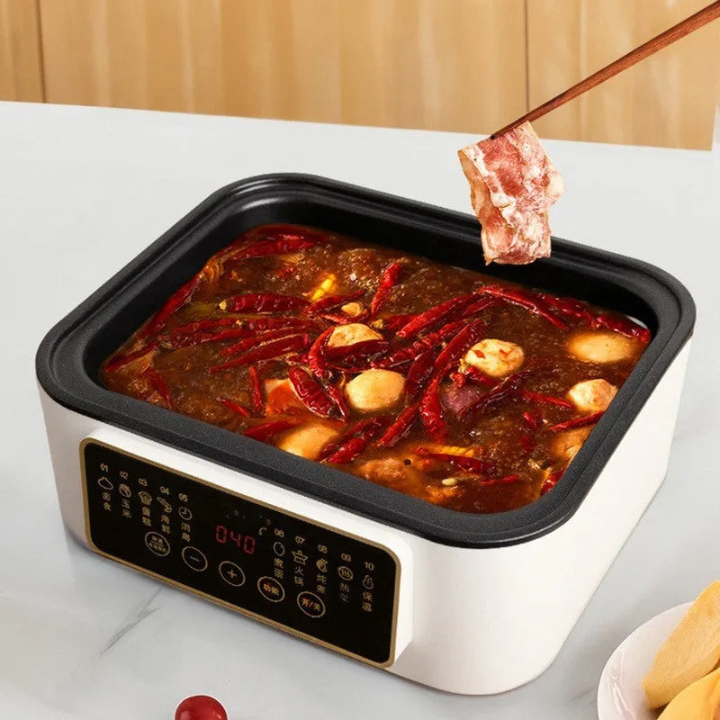 28L stainless steel electric food steamer with PP inner liner and steaming rack