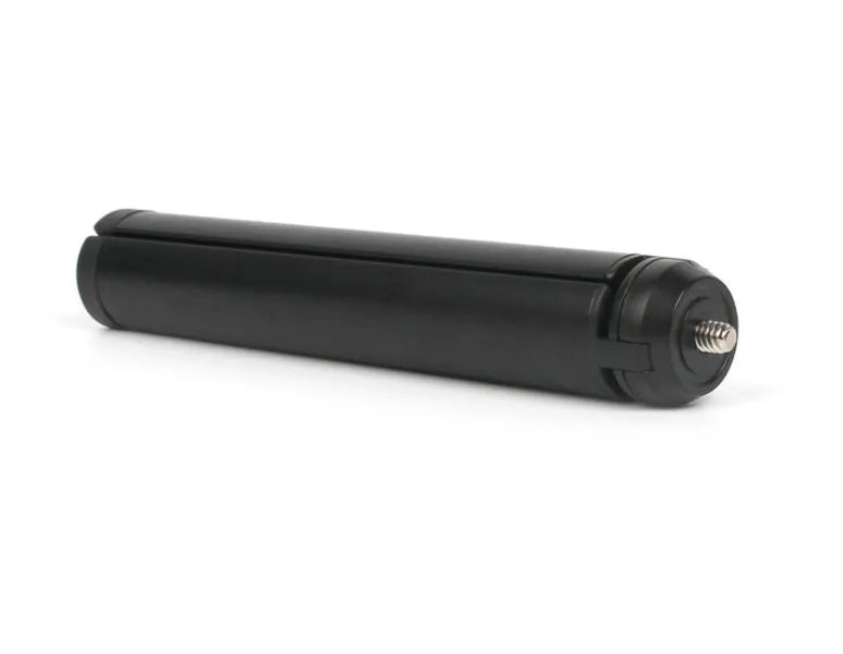 Black aluminium mobile phone tripod with PTZ stabiliser head for iPhone