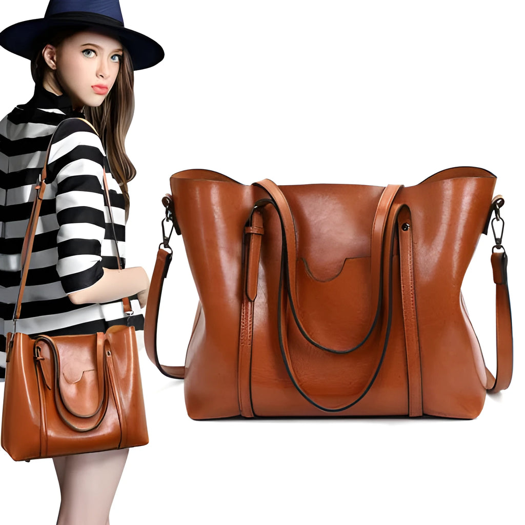Retro style women's messenger bag in PU leather with shoulder strap, shown in light blue colour.