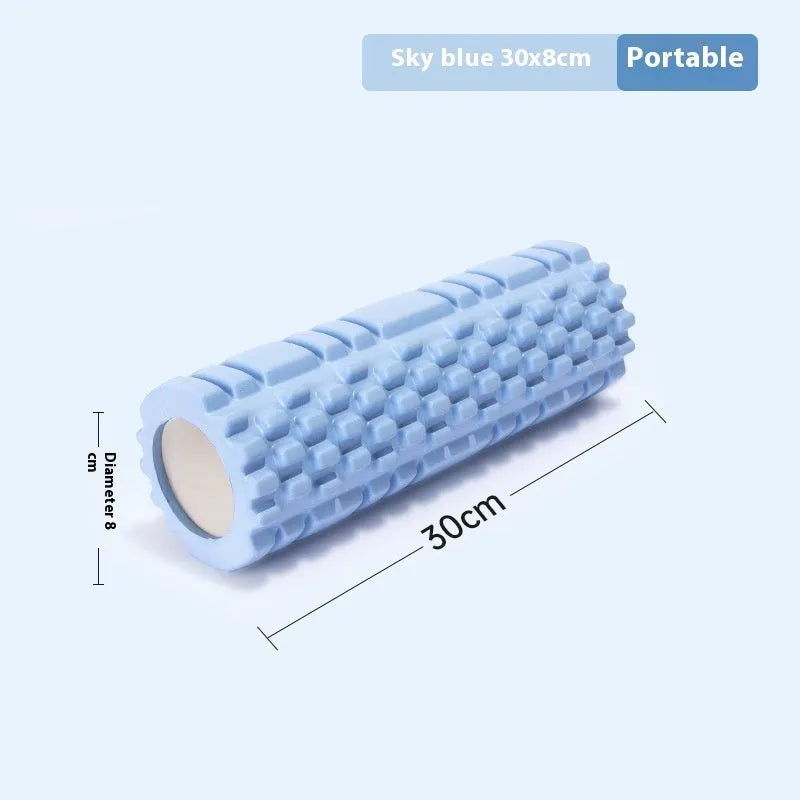 A solid-colour EVA foam roller for fitness and muscle massage, shown in one of the available sizes.