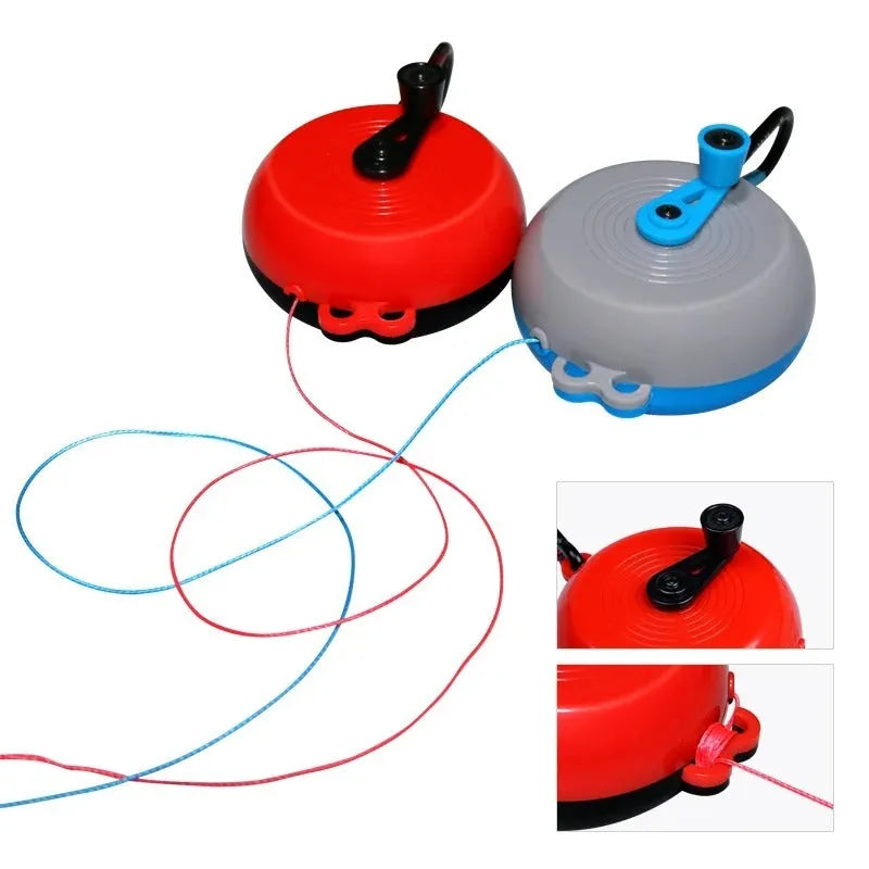 Fishing lure rescue tool with wheel mechanism and braided line for retrieving snagged baits
