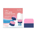 Four three-in-one toilet cleaning blocks for cistern tank maintenance