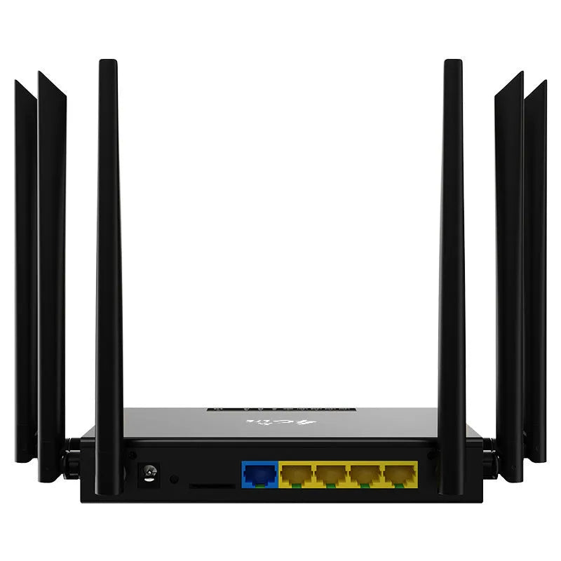 Industrial iron box 4G/3G router showing ED128 model with external antenna options